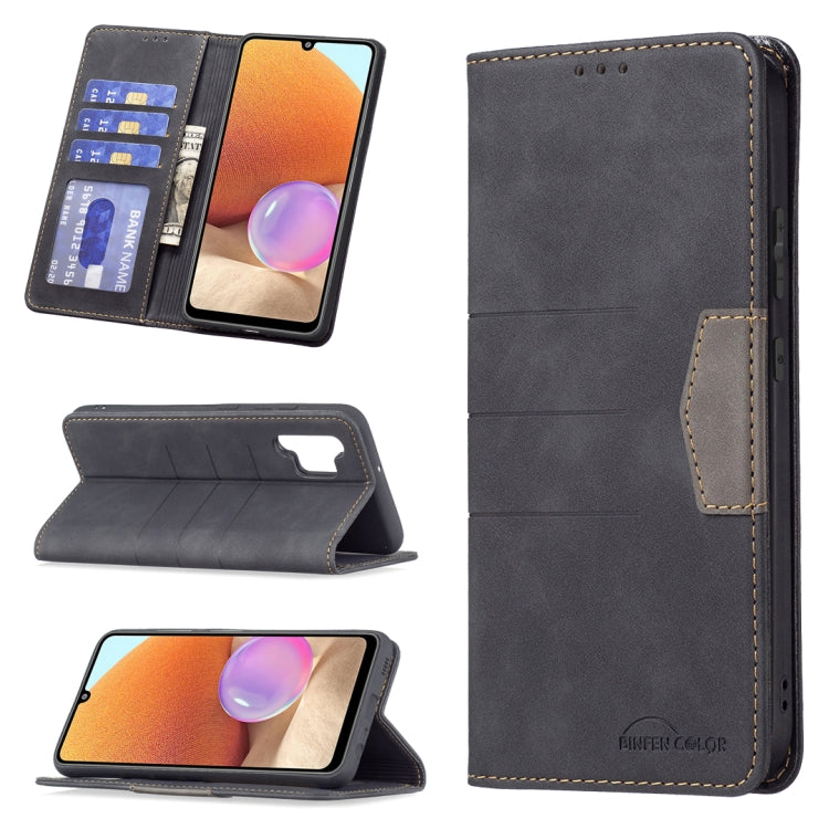 Magnetic Splicing Leather Phone Case, For Samsung Galaxy A22 4G, For Samsung Galaxy A22 5G, For Samsung Galaxy A32 4G, For Samsung Galaxy A32 5G, For Samsung Galaxy A41, For Samsung Galaxy A42 5G