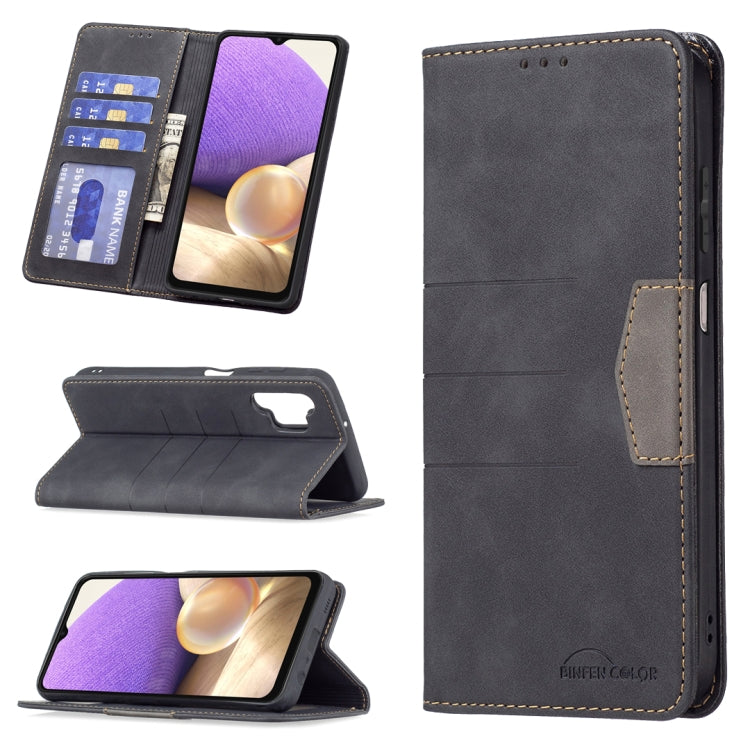 Magnetic Splicing Leather Phone Case, For Samsung Galaxy A22 4G, For Samsung Galaxy A22 5G, For Samsung Galaxy A32 4G, For Samsung Galaxy A32 5G, For Samsung Galaxy A41, For Samsung Galaxy A42 5G