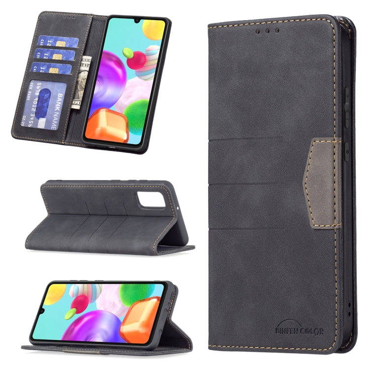Magnetic Splicing Leather Phone Case, For Samsung Galaxy A22 4G, For Samsung Galaxy A22 5G, For Samsung Galaxy A32 4G, For Samsung Galaxy A32 5G, For Samsung Galaxy A41, For Samsung Galaxy A42 5G