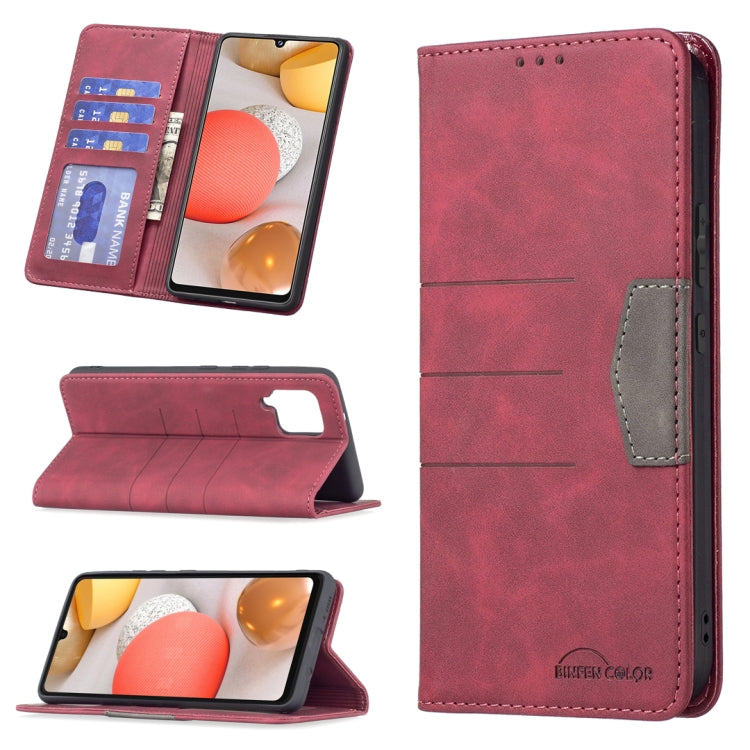 Magnetic Splicing Leather Phone Case, For Samsung Galaxy A22 4G, For Samsung Galaxy A22 5G, For Samsung Galaxy A32 4G, For Samsung Galaxy A32 5G, For Samsung Galaxy A41, For Samsung Galaxy A42 5G
