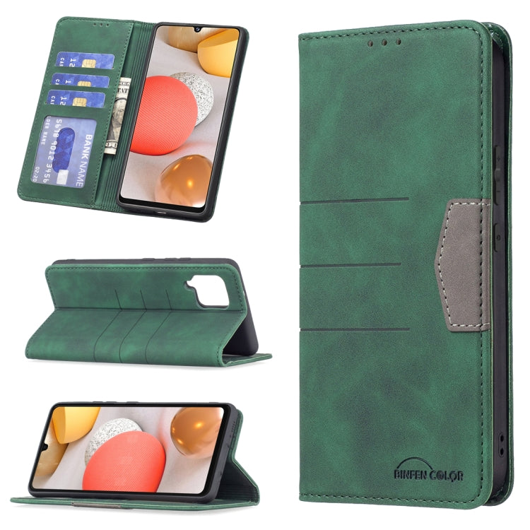 Magnetic Splicing Leather Phone Case, For Samsung Galaxy A22 4G, For Samsung Galaxy A22 5G, For Samsung Galaxy A32 4G, For Samsung Galaxy A32 5G, For Samsung Galaxy A41, For Samsung Galaxy A42 5G