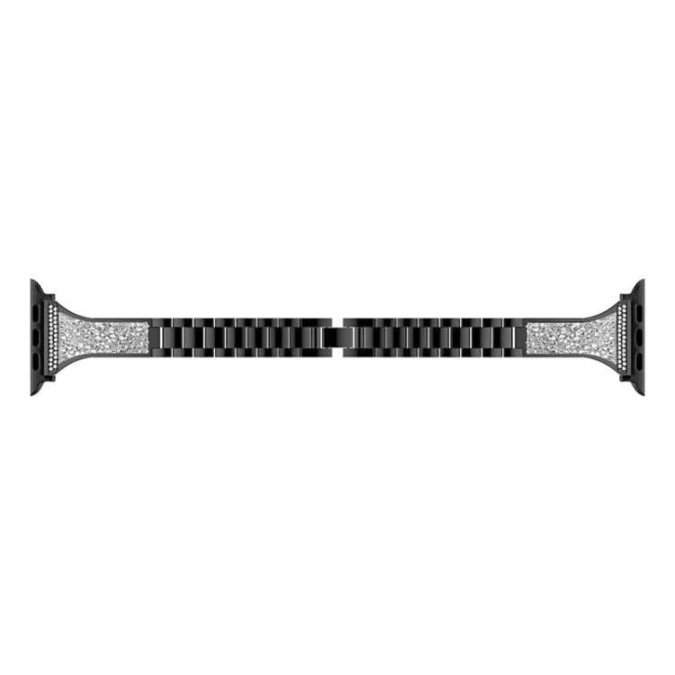 Diamond Encrusted Leather Strap Watchband For Apple Watch Series, 7 41mm / 6&SE&5&4 40mm / 3&2&1 38mm, 7 45mm / 6&SE&5&4 44mm / 3&2&1 42mm