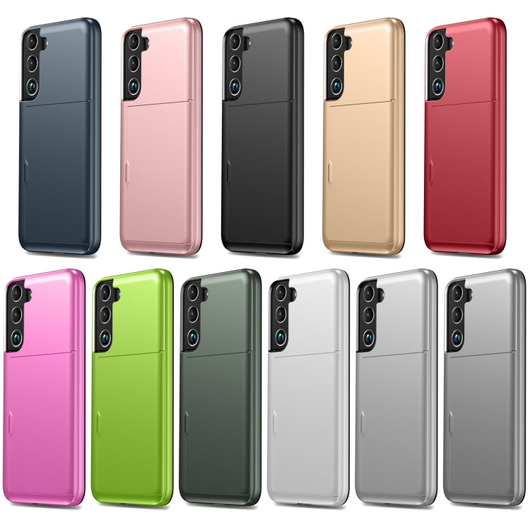 Shockproof Armor Phone Case with Card Slot, For Samsung Galaxy S22 5G, For Samsung Galaxy S22+ 5G