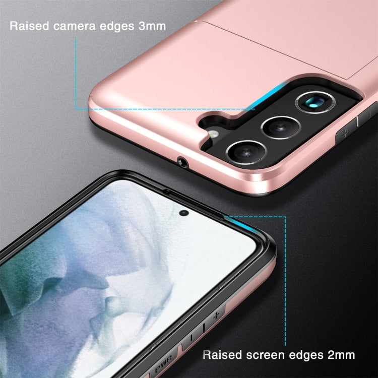 Shockproof Armor Phone Case with Card Slot, For Samsung Galaxy S22 5G, For Samsung Galaxy S22+ 5G