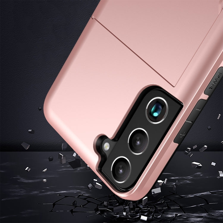 Shockproof Armor Phone Case with Card Slot, For Samsung Galaxy S22 5G, For Samsung Galaxy S22+ 5G