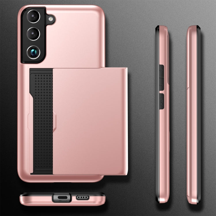 Shockproof Armor Phone Case with Card Slot, For Samsung Galaxy S22 5G, For Samsung Galaxy S22+ 5G
