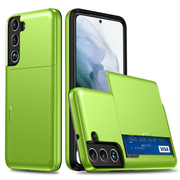 Shockproof Armor Phone Case with Card Slot, For Samsung Galaxy S22 5G, For Samsung Galaxy S22+ 5G