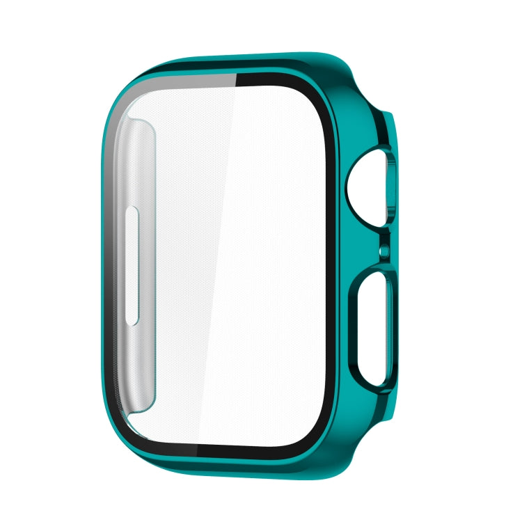 Electroplating Shockproof PC Protective Case with Tempered Glass Film, For Apple Watch Series 9 / 8 / 7 41mm, For Apple Watch Series 9 / 8 / 7 45mm