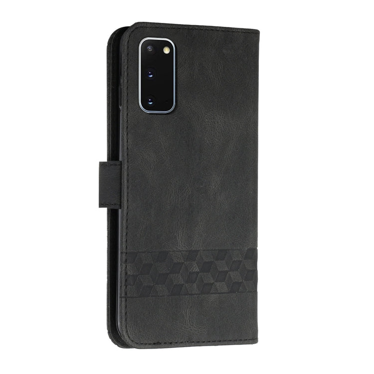 Cubic Skin Feel Flip Leather Phone Case, For Samsung Galaxy S20 FE, For Samsung Galaxy S20+, For Samsung Galaxy S20 Ultra, For Samsung Galaxy S21 5G