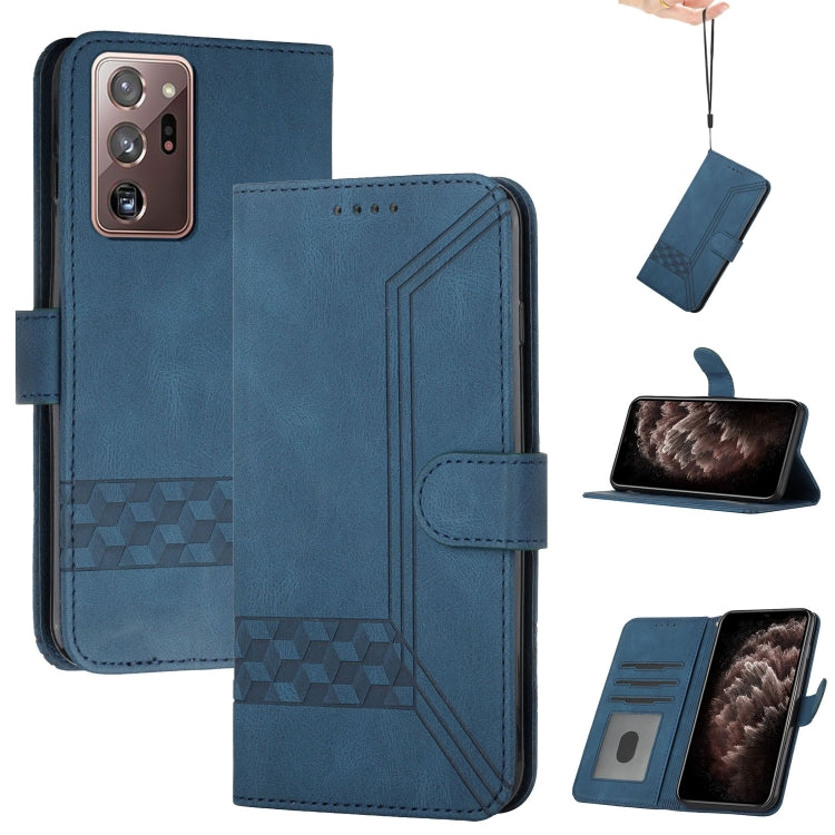 Cubic Skin Feel Flip Leather Phone Case, For Samsung Galaxy S20 FE, For Samsung Galaxy S20+, For Samsung Galaxy S20 Ultra, For Samsung Galaxy S21 5G