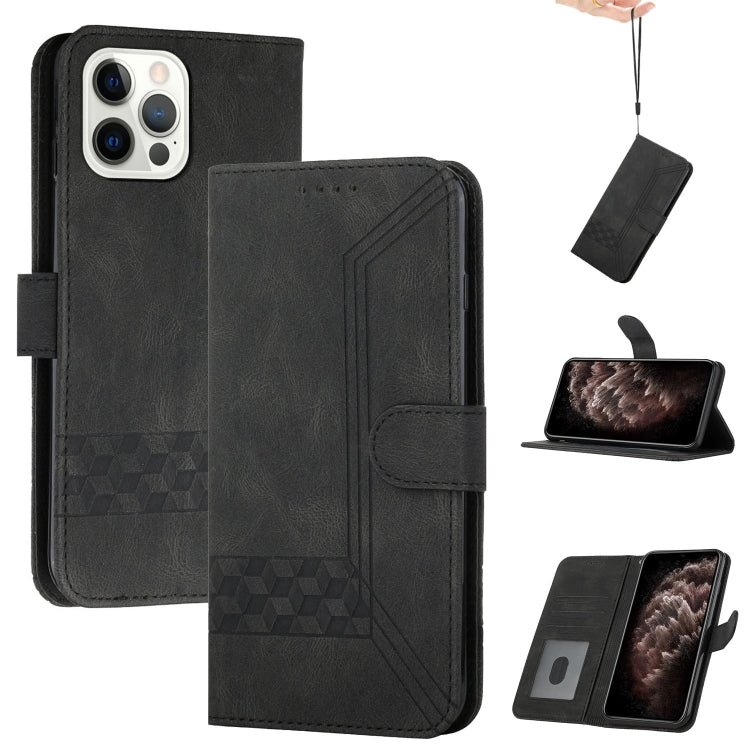 Cubic Skin Feel Flip Leather Phone Case, For iPhone 12 mini, For iPhone 12 / 12 Pro, For iPhone 12 Pro Max, For iPhone 11