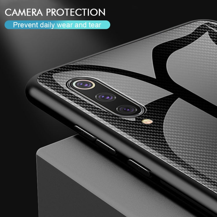 Texture Gradient Glass Protective Case, For Xiaomi 9 SE, For Xiaomi CC9 / A3 Lite