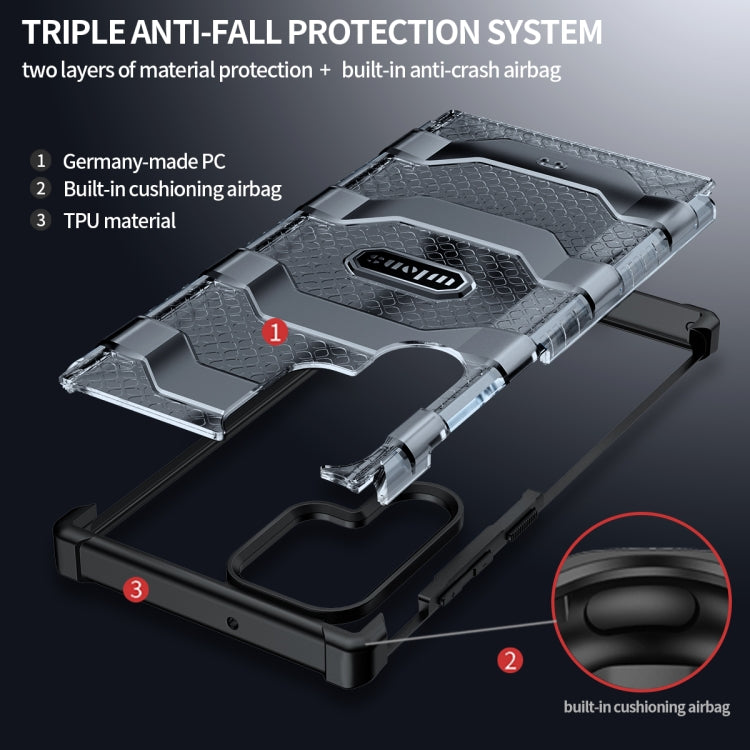 wlons Explorer Series PC+TPU Phone Case, For Samsung Galaxy S22 Ultra 5G