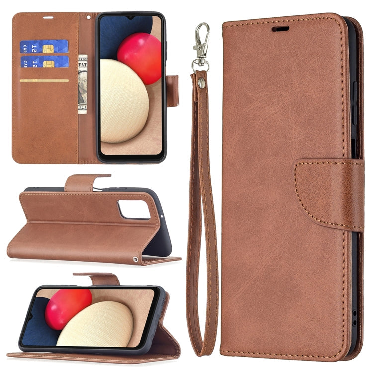 Retro Lambskin Leather Phone Case, For Samsung Galaxy A03s 166mm