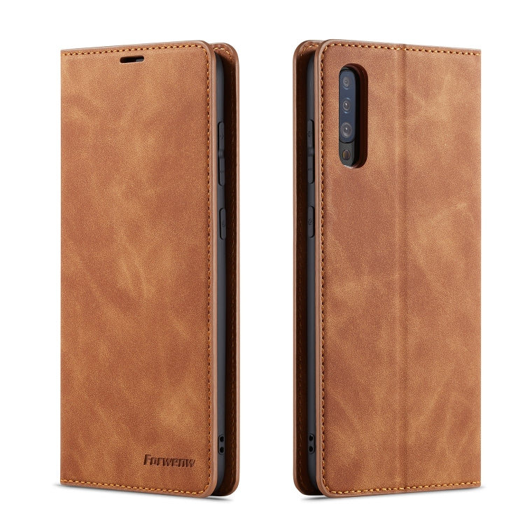 Forwenw Dream Series Oil Edge Strong Magnetism Horizontal Flip Leather Case with Holder & Card Slots & Wallet & Photo Frame, For Galaxy A40, For Galaxy A60, For Galaxy A20e, For Galaxy A50, For Galaxy A70, For Galaxy A80 / A90