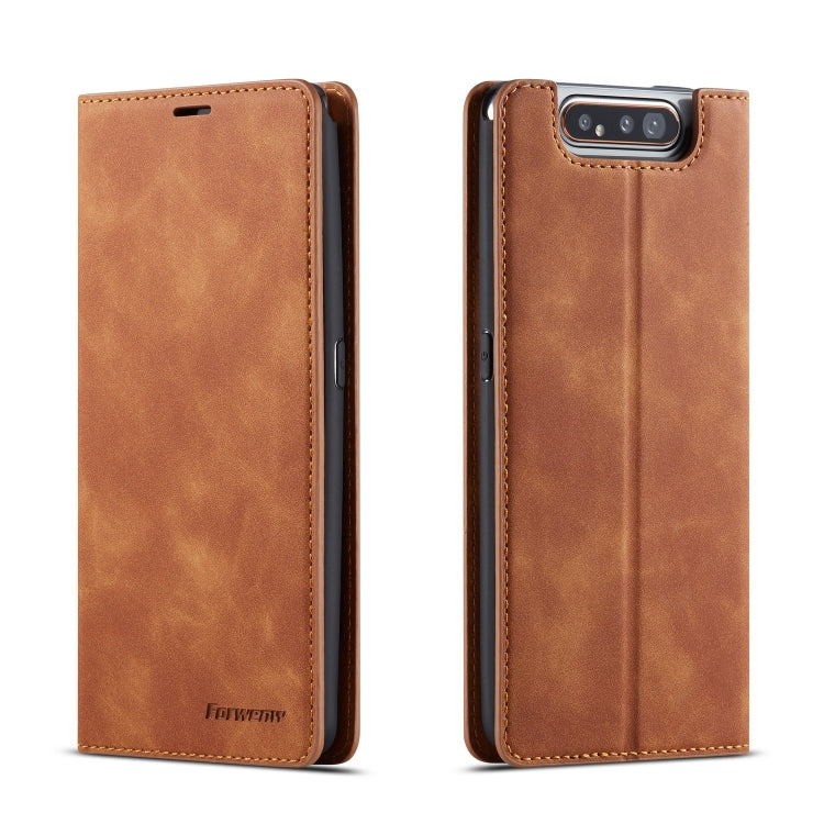 Forwenw Dream Series Oil Edge Strong Magnetism Horizontal Flip Leather Case with Holder & Card Slots & Wallet & Photo Frame, For Galaxy A40, For Galaxy A60, For Galaxy A20e, For Galaxy A50, For Galaxy A70, For Galaxy A80 / A90