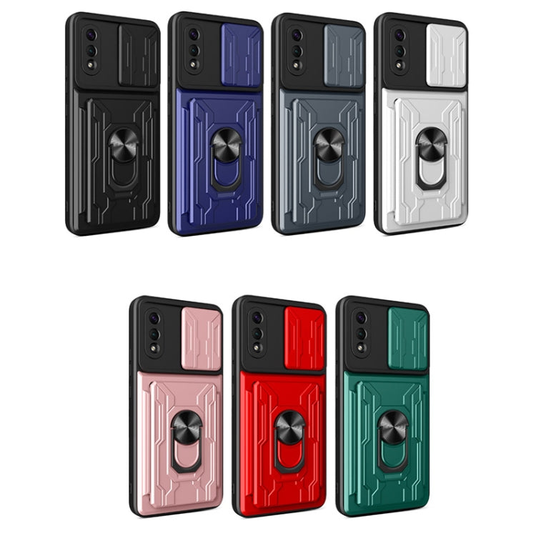 Camera Cover Phone Case with Card Slot & Holder, For Samsung Galaxy A02 / M02, For Samsung Galaxy A32, For Samsung Galaxy S20 FE