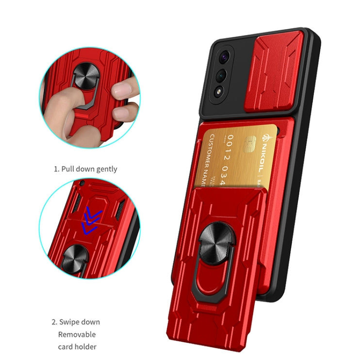 Camera Cover Phone Case with Card Slot & Holder, For Samsung Galaxy A02 / M02, For Samsung Galaxy A32, For Samsung Galaxy S20 FE