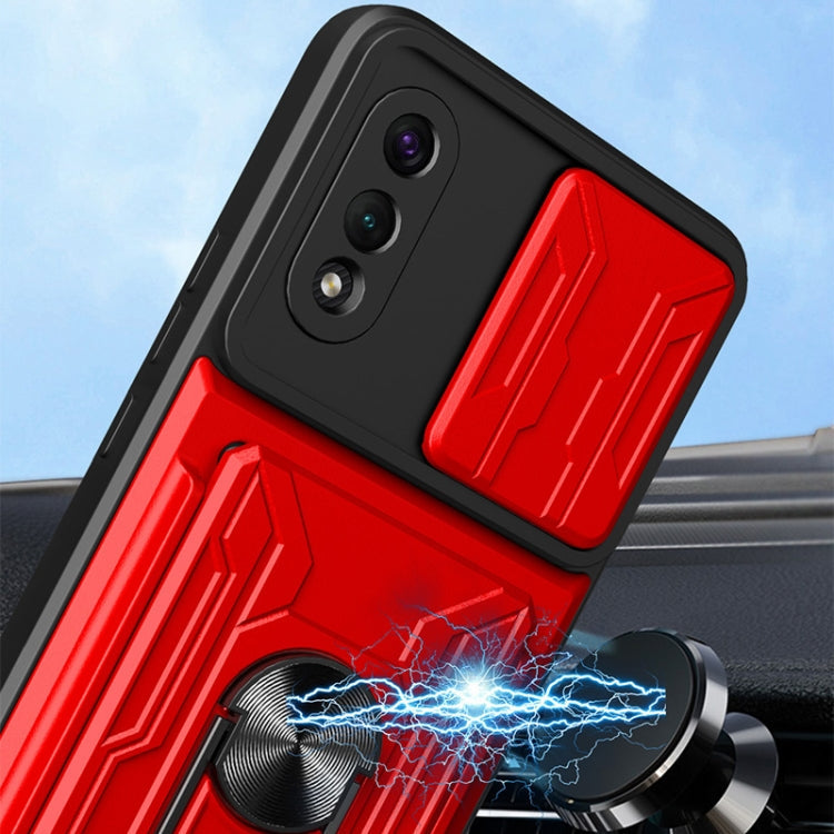 Camera Cover Phone Case with Card Slot & Holder, For Samsung Galaxy A02 / M02, For Samsung Galaxy A32, For Samsung Galaxy S20 FE