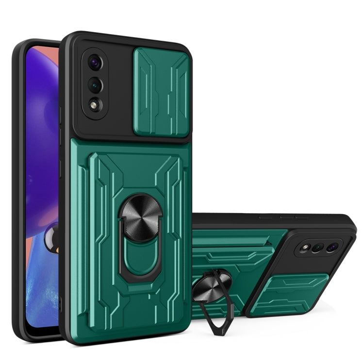Camera Cover Phone Case with Card Slot & Holder, For Samsung Galaxy A02 / M02, For Samsung Galaxy A32, For Samsung Galaxy S20 FE