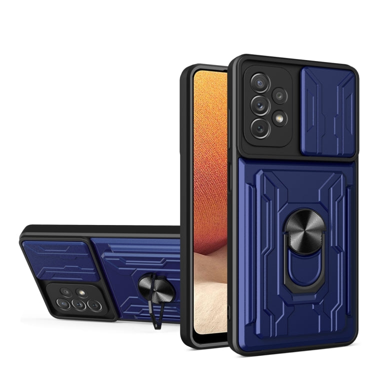 Camera Cover Phone Case with Card Slot & Holder, For Samsung Galaxy A02 / M02, For Samsung Galaxy A32, For Samsung Galaxy S20 FE