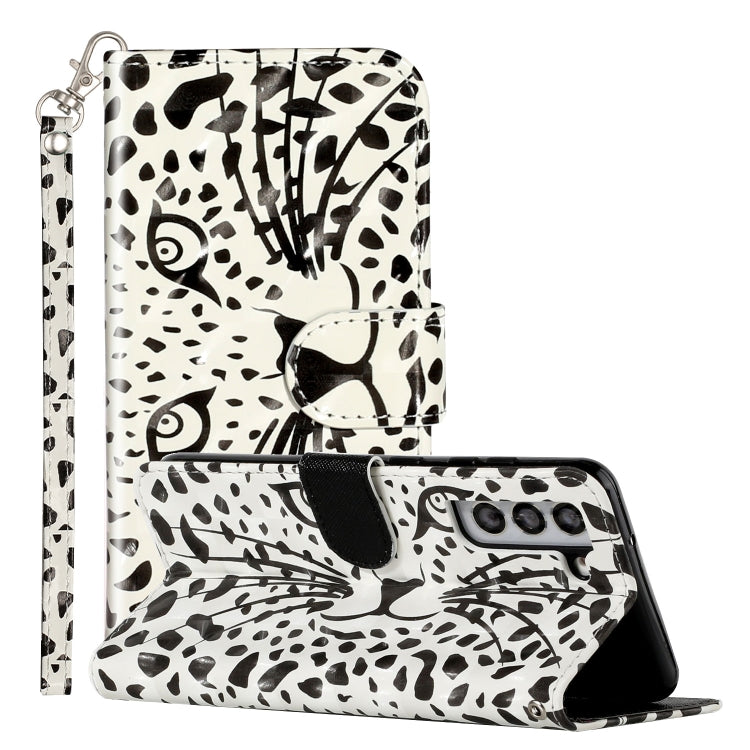 3D Pattern Horizontal Flip PU Leather Phone Case, For Samsung Galaxy S22 5G, For Samsung Galaxy S22+ 5G