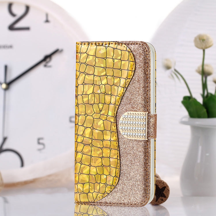 Laser Glitter Powder Matching Crocodile Texture Leather Case, For Samsung Galaxy A33 5G, For Samsung Galaxy A73