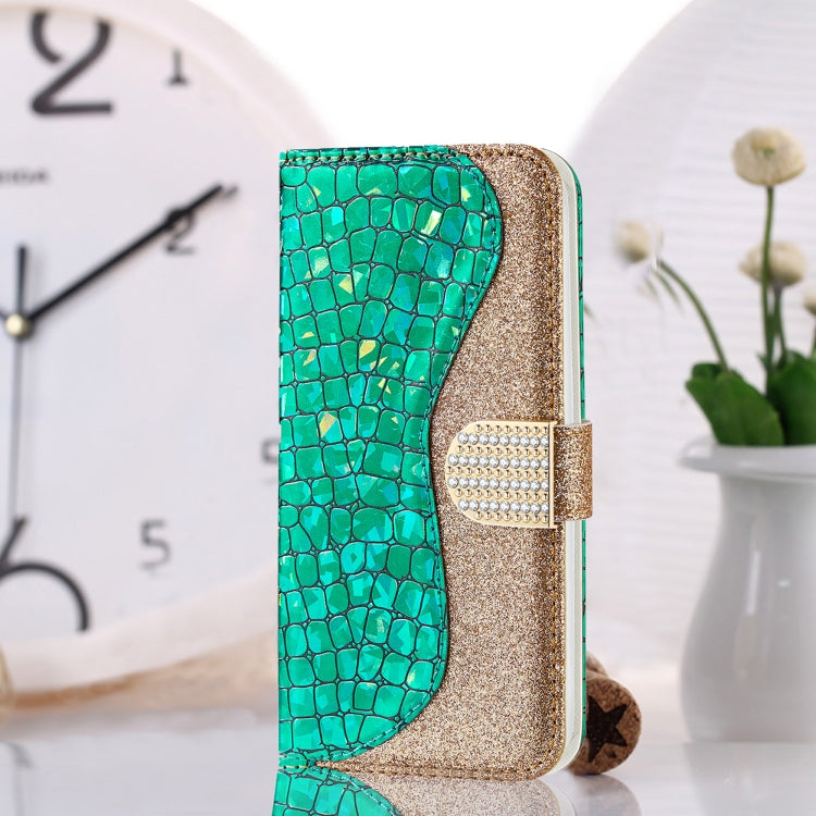 Laser Glitter Powder Matching Crocodile Texture Leather Case, For Samsung Galaxy A33 5G, For Samsung Galaxy A73