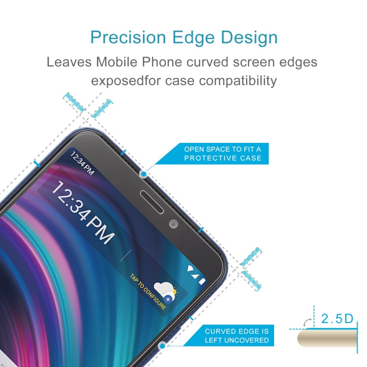 0.26mm 9H 2.5D Tempered Glass Film, For BLU View 3 (1 PC), For Cricket Debut Flip (1 PC), For HOMTOM S16 (1 PC), For ZTE Blade 10 Smart (1 PC), For BLU C5L Max (1 PC), For Cricket Vision 2 (1 PC), For Doogee X93 (1 PC), For ZTE Blade X7 (1 PC)         ...