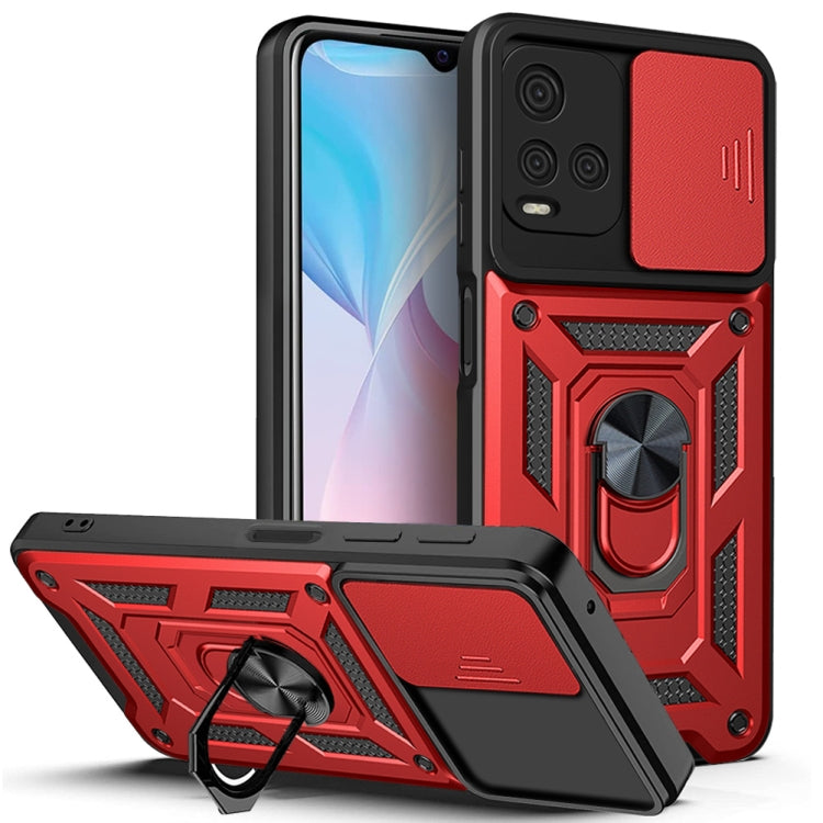 Sliding Camera Cover TPU+PC Phone Case, For vivo Y21s, For Samsung Galaxy A13 4G