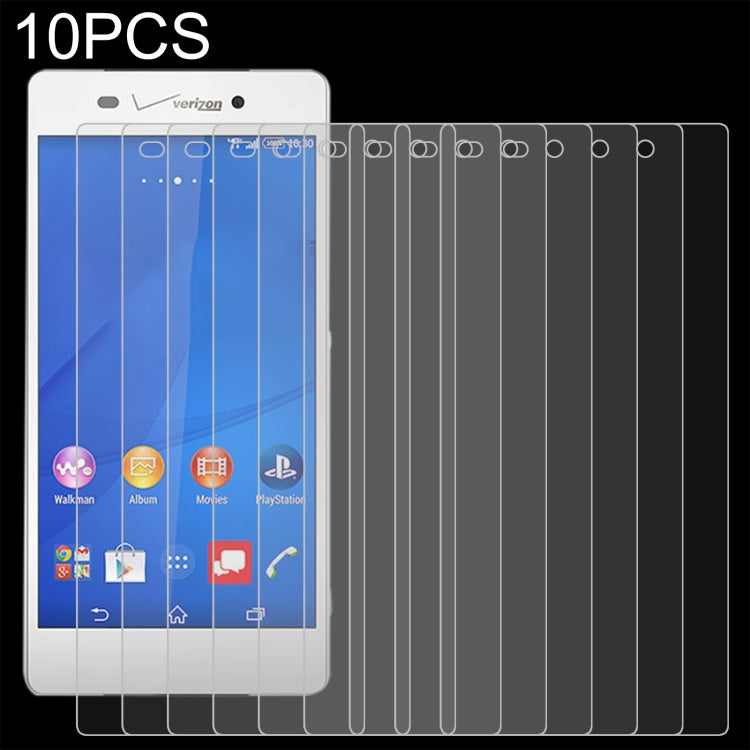 10 PCS 0.26mm 9H 2.5D Tempered Glass Film, For Sony Xperia Z3v (10 PCS), For LG X500 (10 PCS), For Samsung Z4 (10 PCS)