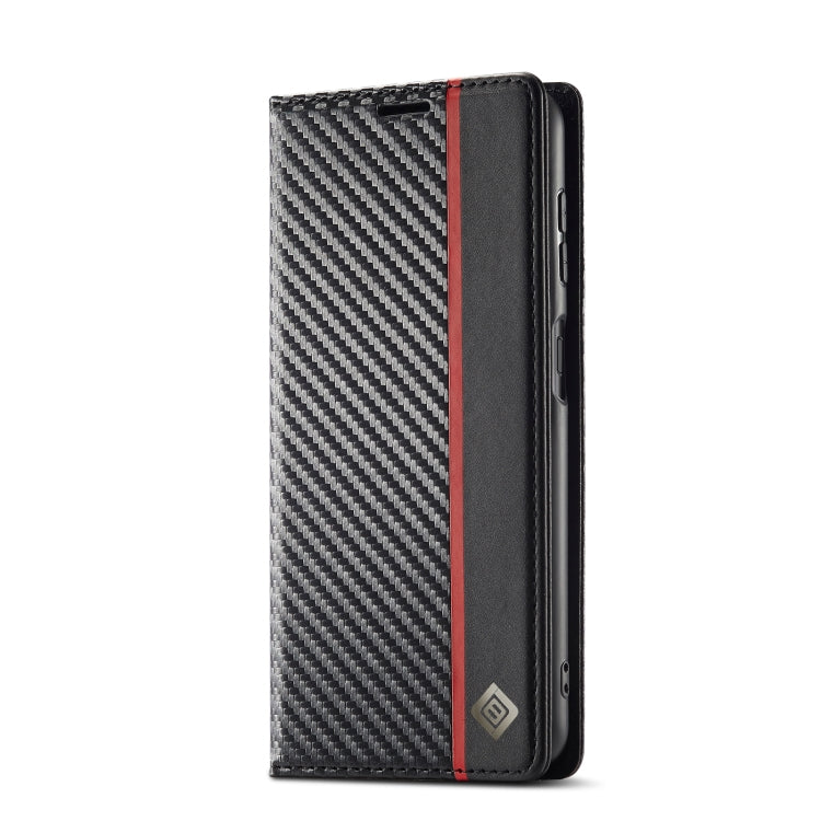 LC.IMEEKE Carbon Fiber Horizontal Flip Leather Phone Case, For Samsung Galaxy A13 5G, For Samsung Galaxy S22 Ultra 5G