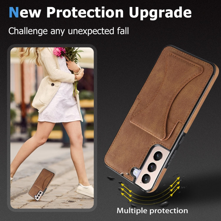 Ultra-thin Shockproof Phone Case with Holder, For Samsung Galaxy S22 5G, For Samsung Galaxy S22+ 5G, For Samsung Galaxy S22 Ultra 5G