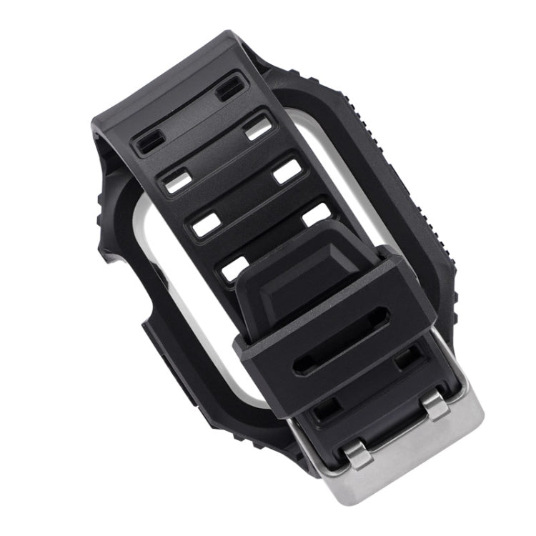 Two-color Integrated Watchband For Apple Watch Series, 7 41mm / 6&SE&5&4 40mm / 3&2&1 38mm, 7 45mm / 6&SE&5&4 44mm / 3&2&1 42mm
