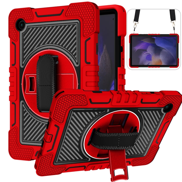 360 Degree Rotation Contrast Color Silicone + PC Tablet Case, For Samsung Galaxy Tab A8 10.5 2021