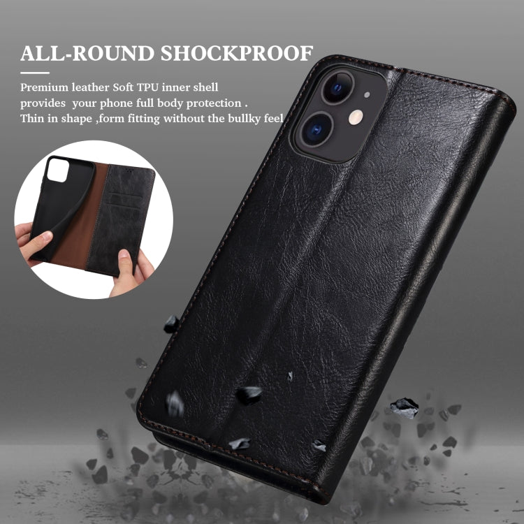 Oil Wax Crazy Horse Texture Leather Phone Case, For Xiaomi Redmi Note 11S / Note 11 Foreign Version
