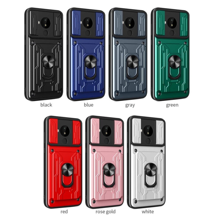 Sliding Camshield Card Phone Case, For Nokia C1, For Nokia C10, For Nokia C30, For Nokia G10