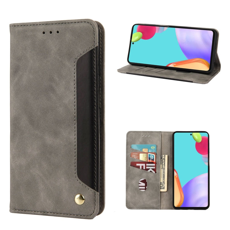 Skin Feel Splicing Leather Phone Case, For Samsung Galaxy A23 5G