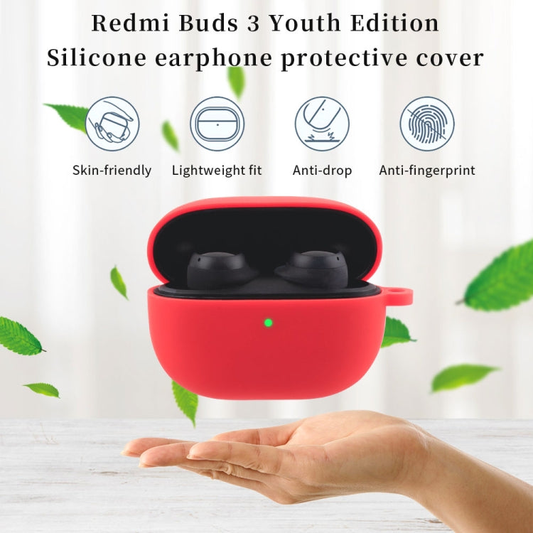 Silicone Earphone Protective Case with Hook, For Xiaomi Redmi Buds 3 Lite