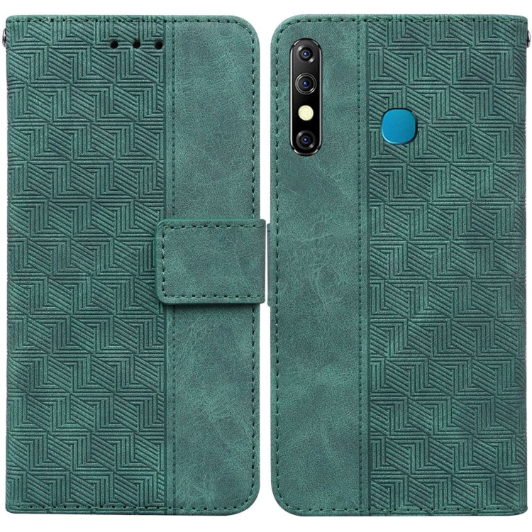 Geometric Embossed Leather Phone Case, For Infinix Hot 8 X650 CC7, For Infinix Hot 9 X655C / Note 7 Lite, For Infinix Hot 10 Play / Smart 5 India, For Infinix Hot 10s / Hot 10T