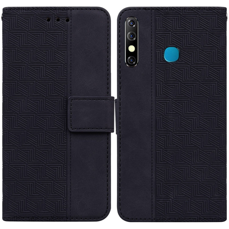 Geometric Embossed Leather Phone Case, For Infinix Hot 8 X650 CC7, For Infinix Hot 9 X655C / Note 7 Lite, For Infinix Hot 10 Play / Smart 5 India, For Infinix Hot 10s / Hot 10T
