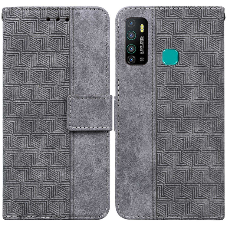 Geometric Embossed Leather Phone Case, For Infinix Hot 8 X650 CC7, For Infinix Hot 9 X655C / Note 7 Lite, For Infinix Hot 10 Play / Smart 5 India, For Infinix Hot 10s / Hot 10T