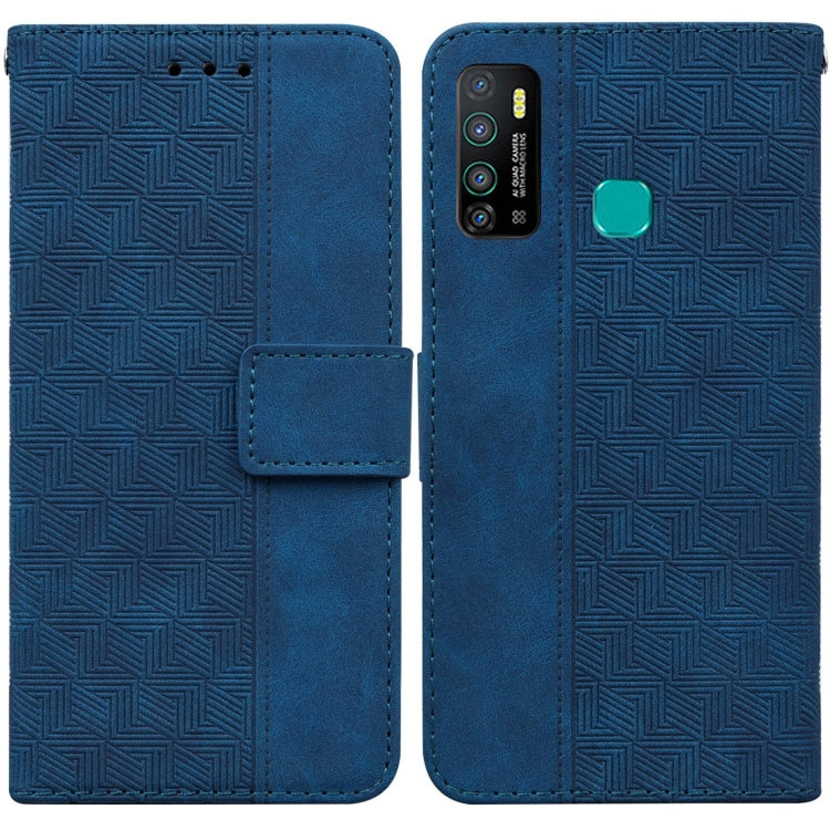 Geometric Embossed Leather Phone Case, For Infinix Hot 8 X650 CC7, For Infinix Hot 9 X655C / Note 7 Lite, For Infinix Hot 10 Play / Smart 5 India, For Infinix Hot 10s / Hot 10T