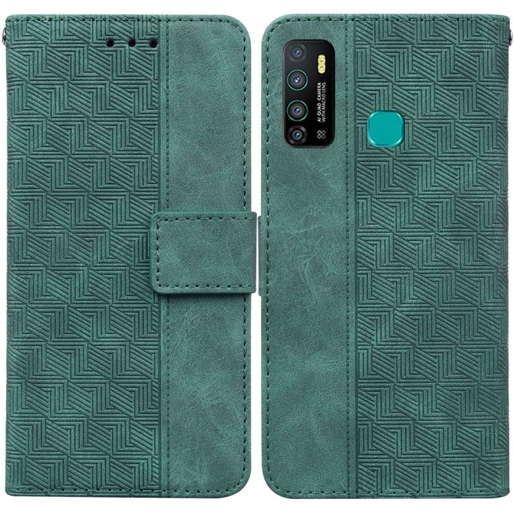 Geometric Embossed Leather Phone Case, For Infinix Hot 8 X650 CC7, For Infinix Hot 9 X655C / Note 7 Lite, For Infinix Hot 10 Play / Smart 5 India, For Infinix Hot 10s / Hot 10T