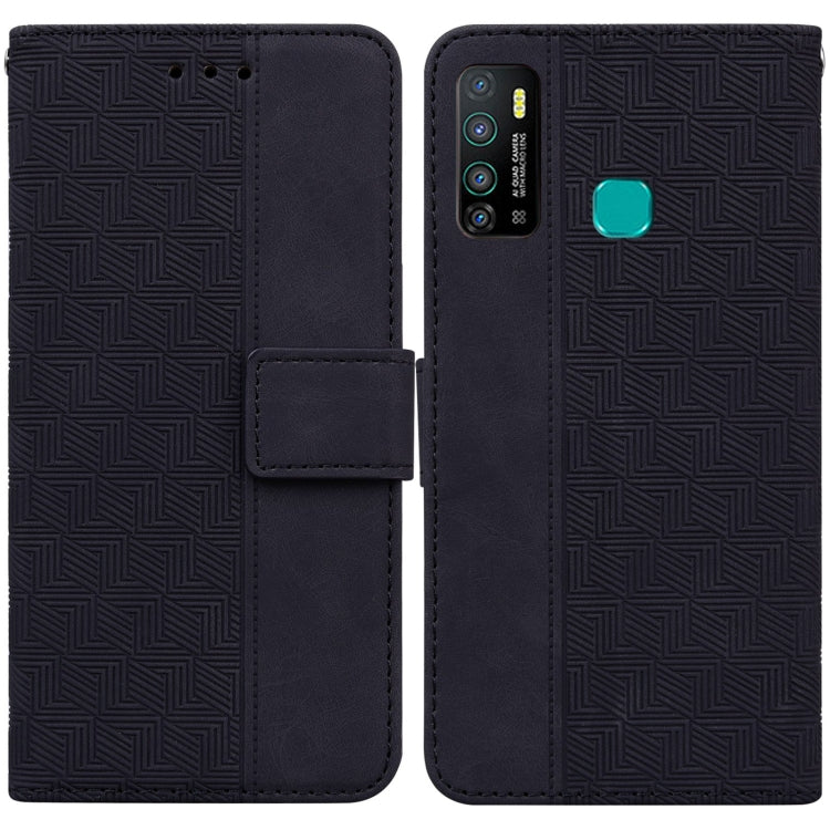 Geometric Embossed Leather Phone Case, For Infinix Hot 8 X650 CC7, For Infinix Hot 9 X655C / Note 7 Lite, For Infinix Hot 10 Play / Smart 5 India, For Infinix Hot 10s / Hot 10T