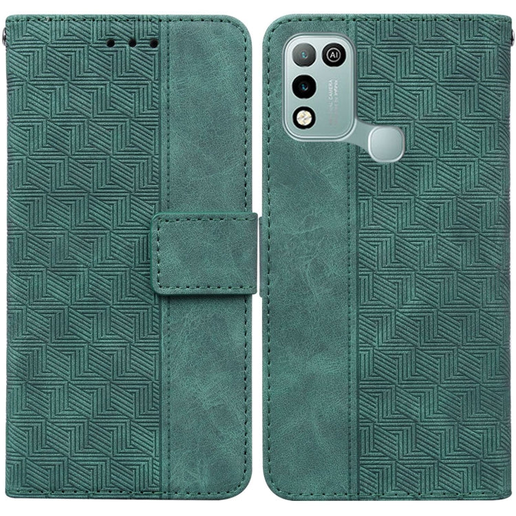 Geometric Embossed Leather Phone Case, For Infinix Hot 8 X650 CC7, For Infinix Hot 9 X655C / Note 7 Lite, For Infinix Hot 10 Play / Smart 5 India, For Infinix Hot 10s / Hot 10T