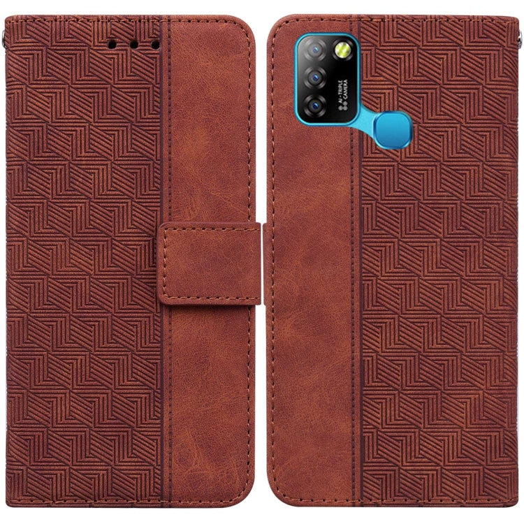 Geometric Embossed Leather Phone Case, For Infinix Note 7 X690, For Infinix Smart 5 X657 / Hot 10 Lite, For Infinix Smart HD 2021 X612, For Infinix Zero 8 X687