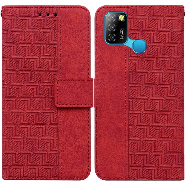Geometric Embossed Leather Phone Case, For Infinix Note 7 X690, For Infinix Smart 5 X657 / Hot 10 Lite, For Infinix Smart HD 2021 X612, For Infinix Zero 8 X687