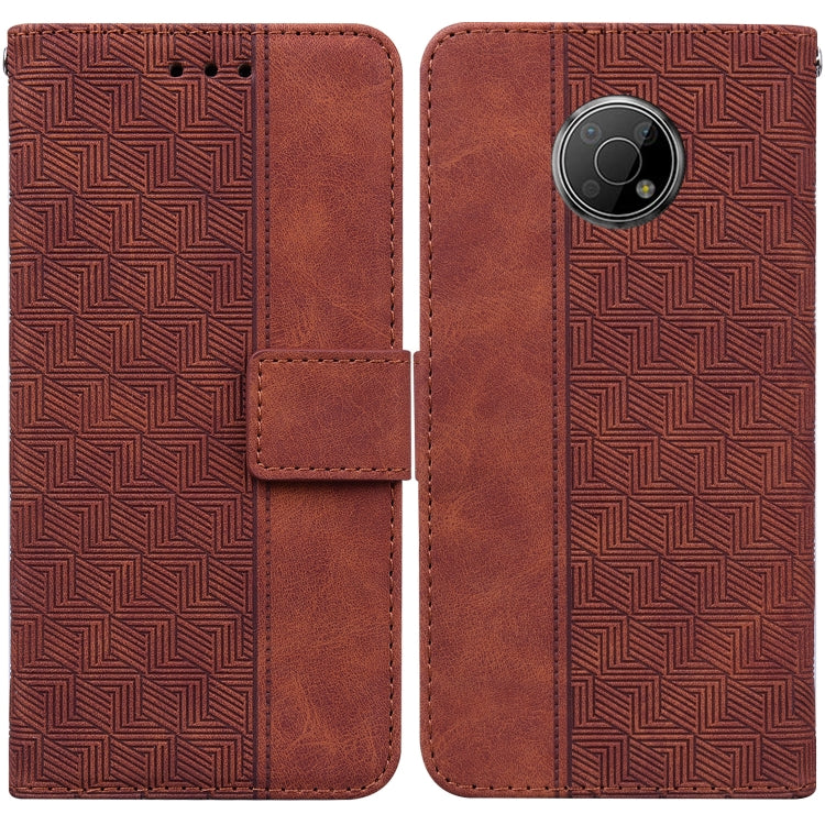 Geometric Embossed Leather Phone Case, For Nokia G300, For Nokia XR20, For Nokia 1.4, For Nokia 2.4