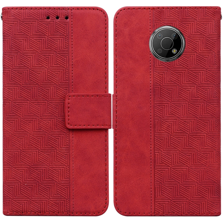 Geometric Embossed Leather Phone Case, For Nokia G300, For Nokia XR20, For Nokia 1.4, For Nokia 2.4